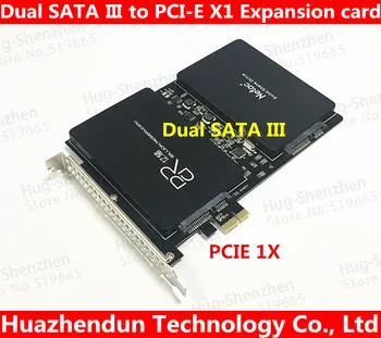 De mare Viteză DEBROGLIE DB-23561 Dual SATA III SSD PCIe card Adaptor pentru 08-12 0.8-10.12 transport Gratuit