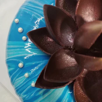 De măsline Fructe Picătură de Apă Forma de Lotus PC Policarbonat Plastic Dur Ciocolata Bomboane Mucegai Mucegai Instrument DIY