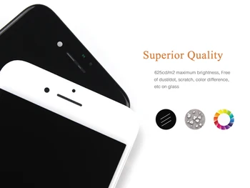 De testare OEM 5 pc-uri Ecran Pentru iPhone 7 Ecran lcd Tactil Digitizer Asamblare Cu 3D Touch în Alb Negru en-Gros