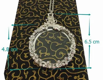 De vânzare cu amănuntul și en-Gros de Epocă Nou Brand de Aur, Argint Norocos Stras Floare Lupa Monoclu DIY Cusut Manual