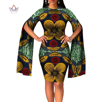De înaltă Calitate 2017 Africa de Rochii pentru Femei Bazin Riche maneca Lunga Africa de Îmbrăcăminte Dashik Moda Elegante Rochii de Partid WY2600