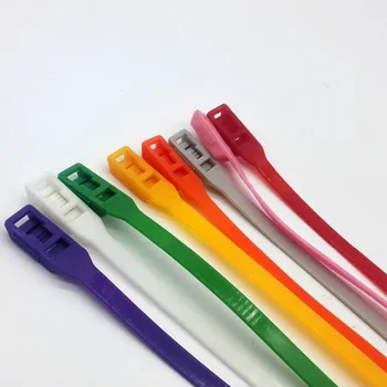 De înaltă Calitate Full Size Culoare Nylon 66 de Plastic de Blocare Dublu de Cravata Cablu OEM 8x350mm 100buc
