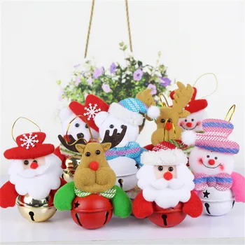 Decoratiuni De Craciun Xmas Copac Bell Ornamente Moș Crăciun Clopot Om De Zăpadă Papusa De Clopot De Crăciun Ornamente De Decor Consumabile 2018