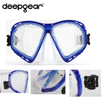 DEEPGEAR Miop Scufundări Masca pentru Adult PC-ul Clar miopie obiectiv masca de scuba scurt cu deficiențe de vedere scafandri scuba masca, snorkel Top unelte