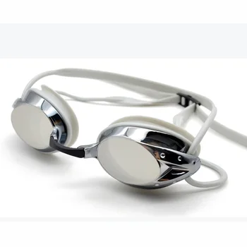 Deepgear Profesionale Bărbați ochelari de înot vedere Larg acoperit de înot ochelari lentile Policarbonat cu Silicon cauciuc cursa ochelari sport