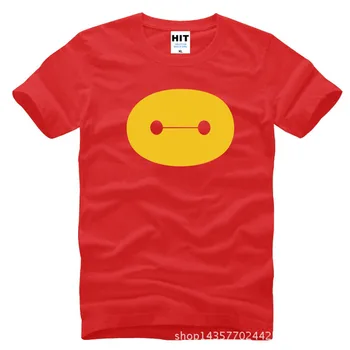 Desene animate Filmul Big Hero 6 Baymax Imprimat Barbati Barbati tricouri tricou de Moda O Noi Gât Bumbac Tricou Tricou Camisetas Masculina