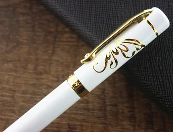 DIKA WEN Lux Stilou cu cerneală de Aur cu Diamant, Clip pen Buna de Afaceri Metal Stilou Penita Caneta Student Rechizite Școlare