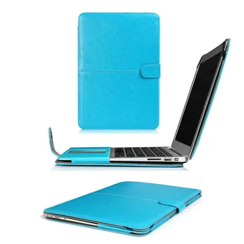 Din Piele Premium Smart Toc de Protecție Maneca geanta Caz Acoperire pentru MacBook Air Pro Retina 11 12 13 15 Inch Ultra macbook caz