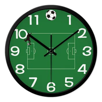 Distracție teren de fotbal model de camera de zi, ceas de perete fanii de Fotbal Acasă ceas de perete dormitor