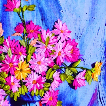 DIY Panglici Broderie Flori Decorative Panza Pictura Colorate HD Printuri de lucru Manual si Cross Stitch Kit Decor Acasă C-0055