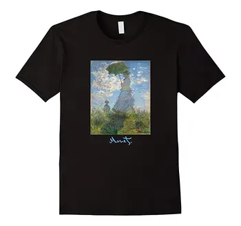 Doamna Monet Și Fiul Ei De Claude Monet 2018 Harajuku Amuzant Tricouri Barbati Scurte Interesant De Înaltă Calitate Tricou De Inalta Calitate