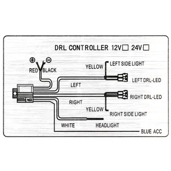 DRL0013 Universal Multifuncțional cu Reglaj Întârziere de Direcție Sablare Controler Lumini de Zi cu LED de Control Linie de Grup pentru Masina