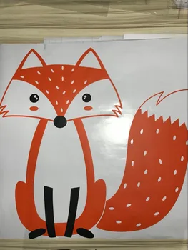Drăguț Multicolor Paduri Fox Autocolante de Perete Decor Pepinieră Drăguț Fox Decalcomanii de Perete Dormitor Vinil Autocolant Detașabil Artă Murală JW305
