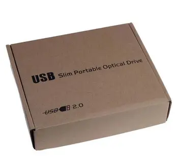 DVD USB Optic Optic Unitate de Disc Disk-uri Portabile USB 2.0 DVD-CD-DVD-Rom SATA Externe Caz Slim pentru Notebook Laptop