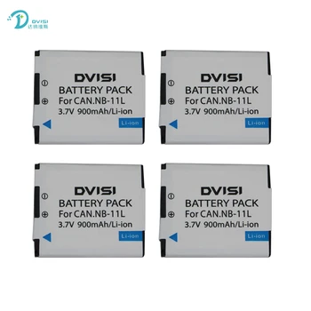 DVISI 4 Buc NB-11L NB-11LH Baterie Pentru Canon PowerShot A2300 ESTE A2400 ESTE A2500 A2600 A3400 ESTE A3500 ESTE ELPH 115 HS