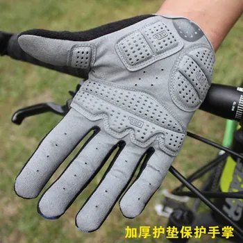 Echitatie plin deget mănuși mănuși de biciclete deget lung mănuși de amortizare bărbați și femei, echitatie, ciclism montan echipamente
