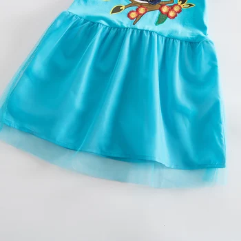 ELEGANT Nou 2018 brand vara fata de copil haine copii-rochii pentru fete de Prune brodate dantelă printesa petrecere de ziua rochie SH6252