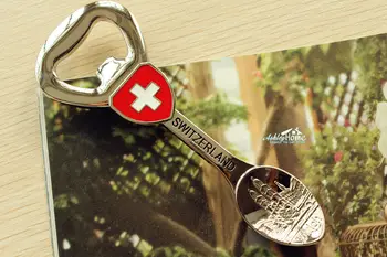 Elveția Zurich Călătorie Turistică de Suveniruri 3D Metal Magnet de Frigider de Bere Ambarcațiuni Deschizator de Sticle