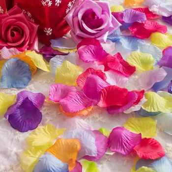 En-gros 5000pcs/lot Nunta Trandafir 2018 Culoare Solidă Decoratiuni Nunta Accesorii Roz Atificial Flori Petale de Partid Eveniment