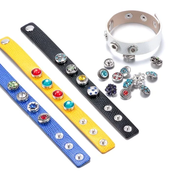 En-gros de 50pcs/lot Mixt Stras Stiluri de 12mm Snap Butonul de Bijuterii Pentru DIY Farmecul brățară Snap Bijuterii