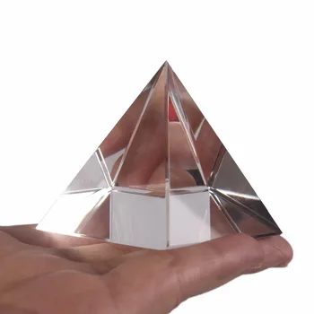 Energia De Vindecare Mici Feng Shui Egiptean Forma De Cristal Clar Piramida Ornament Reiki Vindecare Chakra Amuleta Decor Acasă