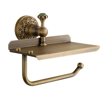 European stil retro titularul de hârtie igienică cârlig telefonul sta foraj toaletă rola de hârtie cadru relief ambarcațiuni accesorii de baie