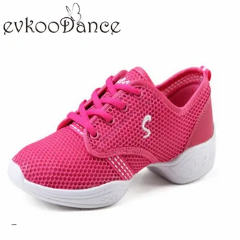 Evkoo Doamnelor din piele de Jazz cu specializare în Pop-dance Adidasi pantofi sport femei pantofi de dans Soft 4 culoare Profesor de Pantofi J-006