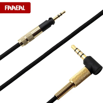 FAAEAL 1,2 M Upgrade Înlocuire Cablu Pentru Sennheiser HD598 HD558 HD518 Cabluri de Căști Hifi 3.5 mm la 2.5 mm Cablu Fără Microfon