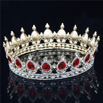 Fabrica de Mireasa Tiara Coroana Pentru Femei Frizură păr Bijuterii Mireasa Nunta Regina King, Diademe, Coroane Accesorii de Par