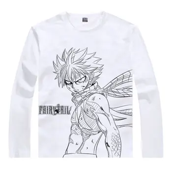 Fairy Tail T-Shirt Natsu Dragneel Camasa Barbati Rece Mâneci Lungi T-Shirt Anime Imbracaminte Barbati Anime Cămăși și Mâneci Lungi T-shirt, Un