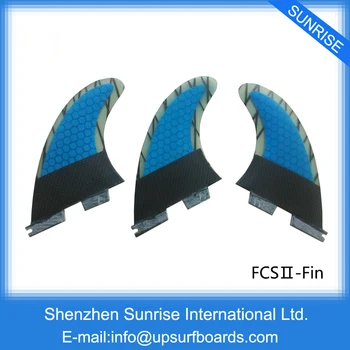 FCS2 G5 Fin Albastru Fagure de miere Quilhas fcs ii Fibra de Carbon Aripioare placă de Surf Aripioare FCSII Fin Surfing