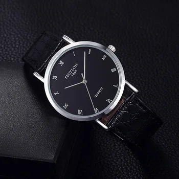 Fedylon Brand Cuarț Bărbați de Lux Casual din Piele Ceasuri de Afaceri Clasic Ultra-subțire Bărbați Cuarț ceas Relogio Masculino