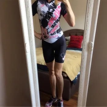 Femei 2017 Maillot Ciclism Seturi Maneca Scurta Salopeta Bicicleta Jersey Pentru Skinsuit Triatlon Costum Ropa Ciclismo Mujer