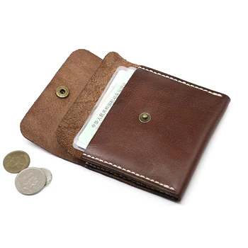 Femei Posete din piele handmake de lux Mini portofel Card de Deținătorii de monedă mică pungă Sac de Bani Monedă Pungă portefeuille femme