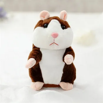 Fierbinte Copii Talking Hamster Mouse-ul de Companie Jucărie de Pluș Moale Animale Vorbesc de Înregistrare a Sunetului Hamster Jucărie de Învățământ pentru Copii pentru Copii Cadouri