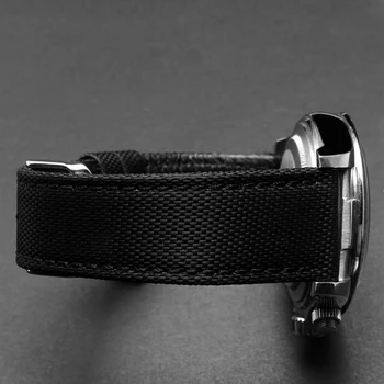 FIERBINTE de Vânzare de Înaltă calitate Nouă Sosire Panza piele naturala interior Watchband Panza Două Părți Curea de Ceas 18mm 20mm 22mm 24mm