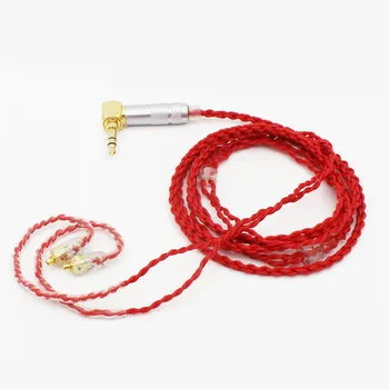 Fierbinte de Vânzare FENGRU DIY 1,2 M Singur cristal cupru Mufă de 3,5 mm cablu MMCX Upgrade de cablu Pentru Shure pin serie (535/215 etc.)