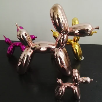 Fierbinte!!! Nou Produs 47CM Mare Super Artei Pop Americane Rasina de Artizanat Balon Figurina Caine Statuie Balon Dragoste de Caine Cadou, Cadou de Crăciun