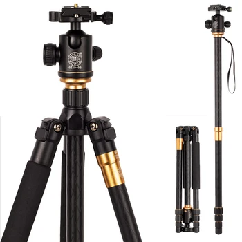 Fierbinte Q999 Fotografice Profesionale Portabile Trepied Pentru a Monopod+Cap de Minge Pentru Digital SLR aparat de Fotografiat DSLR Ori 43cm Max de Încărcare 15 kg