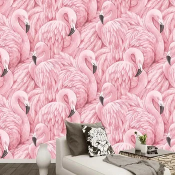 Flamingo Pasăre Tapet Animal de picturi Murale pentru Living Home Decor de Perete Moderne HD Photo Murală Tipărite Tapet Personalizat Dimensiune