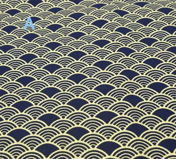 Floare De Cires Japonez Val Tesatura De Bumbac Metru Retro Se Spală Aur Lucrate Manual Mozaic De Cusut De Lenjerie De Pat Textile Telas Costura Simțit