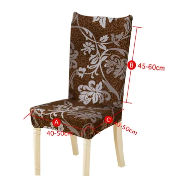 Florale Imprimare Huse Spandex Pentru Nunta Sala de Mese Birou Banchet Stretch Elastic scaun acoperă housse de caleașcă