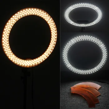Fotopal Estompat 240 LED-uri de Studio de Lumină Inel de Camera Foto/Telefon/Video Lumina Inelar Lampa Cu Trepiede Selfie Stick Rng Umple de Lumină