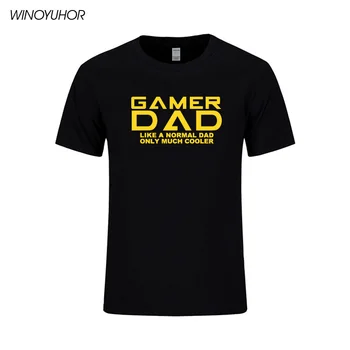 Gamer Tata de Crăciun Părinți Ziua Playstation PC Amuzant Mens T-Shirt de Moda de Vara Tricou cu Maneci Scurte din Bumbac Topuri Casual Tee