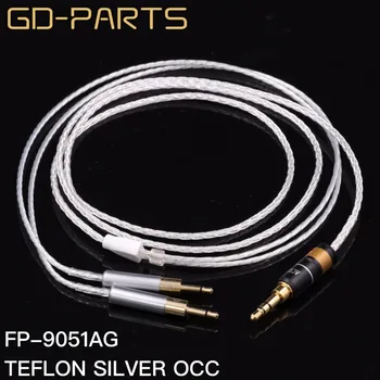 GD-PIESE de schimb de 1,2 m pentru Căști Upgrade Cablu Teflon Argint OCC Sârmă setul cu Cască 5N Casti Cablu Pentru Hifi HD700 8 Nuclee 7 Strandsx0.1mm