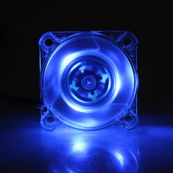 Gdstime 1 Buc Albastru Transparent Mini 40mm CONDUS 4010 12V 3Pin Caz de Calculator Cooler de curent continuu fără Perii Ventilatorului de Răcire 40x40x10mm de Mare Viteză