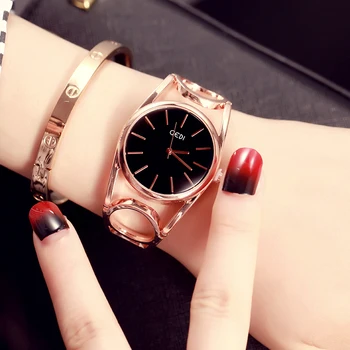 GEDI Moda Aur a Crescut Brățară de Ceasuri Femei Top Brand de Lux Doamnelor Cuarț Ceas Celebru Ceas Relogio Feminino-Te