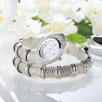 GEEKTHINK Bling Brand de Moda Cuarț Femei Doamnelor Brățară Șarpe Rochie Ceas de mână Brățară Diamant Ornament ceas de sex feminin