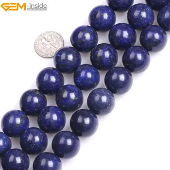 Gem-interior 2-20mm en-Gros Vopsit Culoare Rotund Margele Lapis Lazuli Pentru a Face Bijuterii Brățară Colier Cadou 15