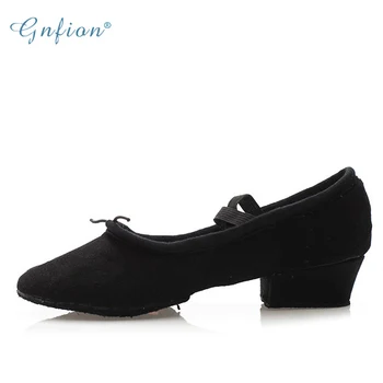 GNFION Pantofi de Balet Cu Tocuri Adult Dans Pantofi Femei din Piele Moale Practică Profesor Pantofi de Dans 5331